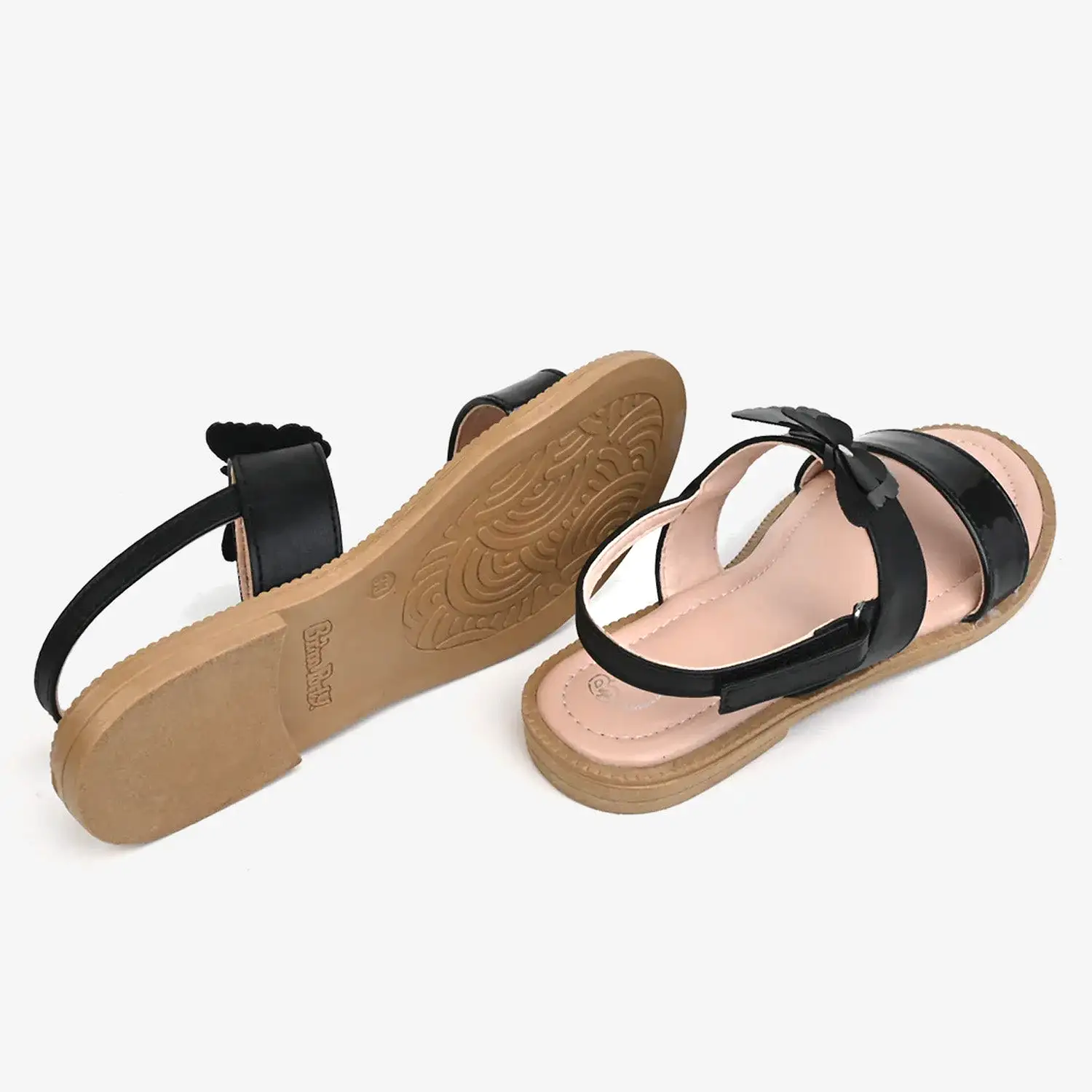 Girls Sandals 1284-BLACK