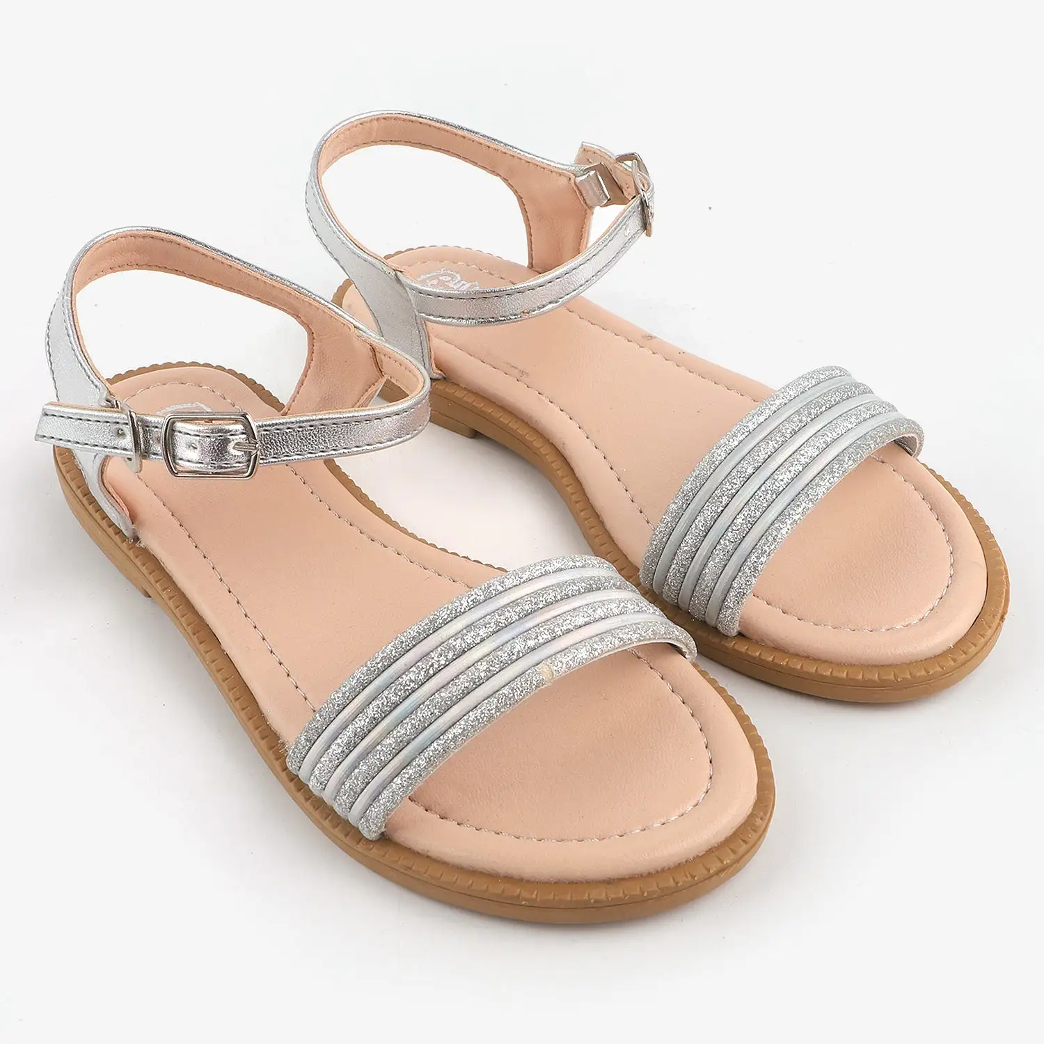 Girls Sandals 203-74-SILVER