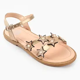 Girls Sandals 456-63-Golden