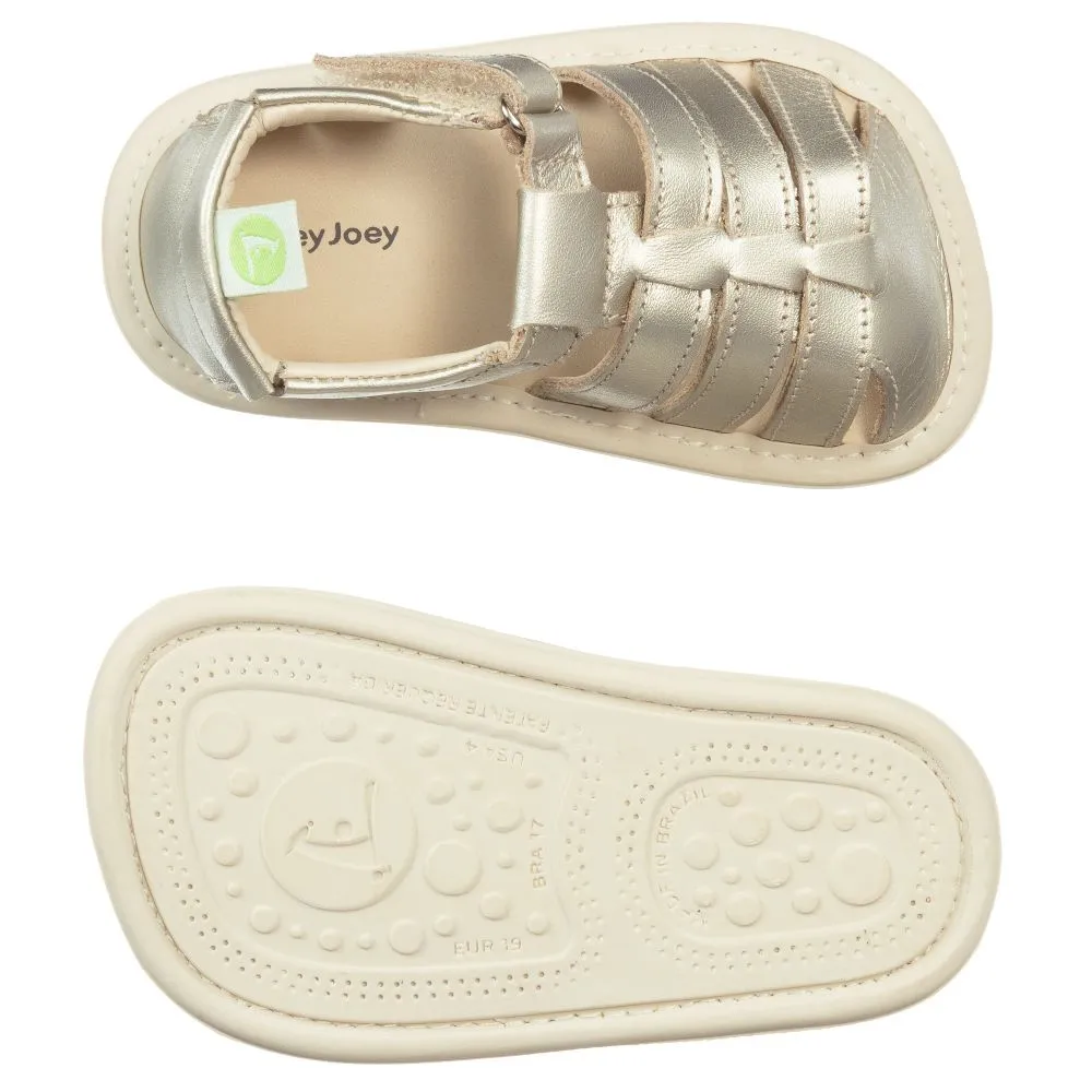 Gold Leather Baby Sandals