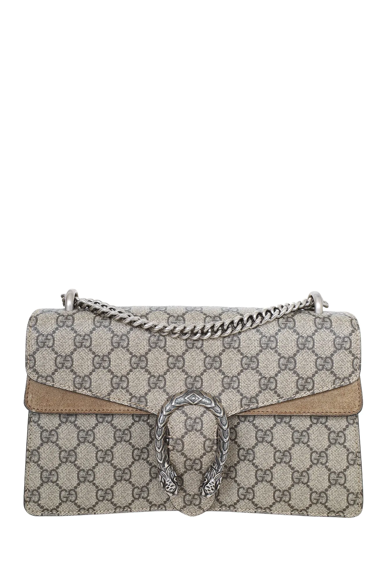 Gucci Brown 'GG' Supreme Small Dionysus Shoulder Bag