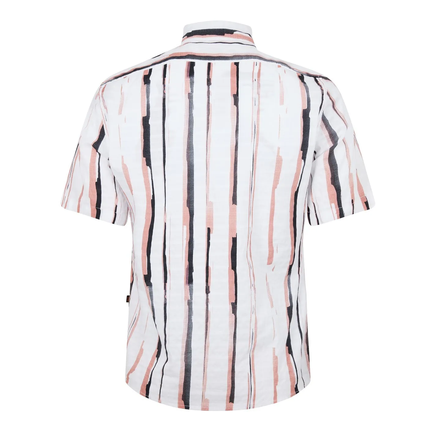 Hugo Boss  |Stripes Short Sleeves Logo Shirts