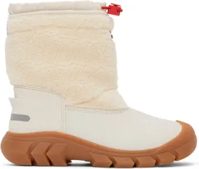 Hunter Kids White Wanderer Big Kids Boots