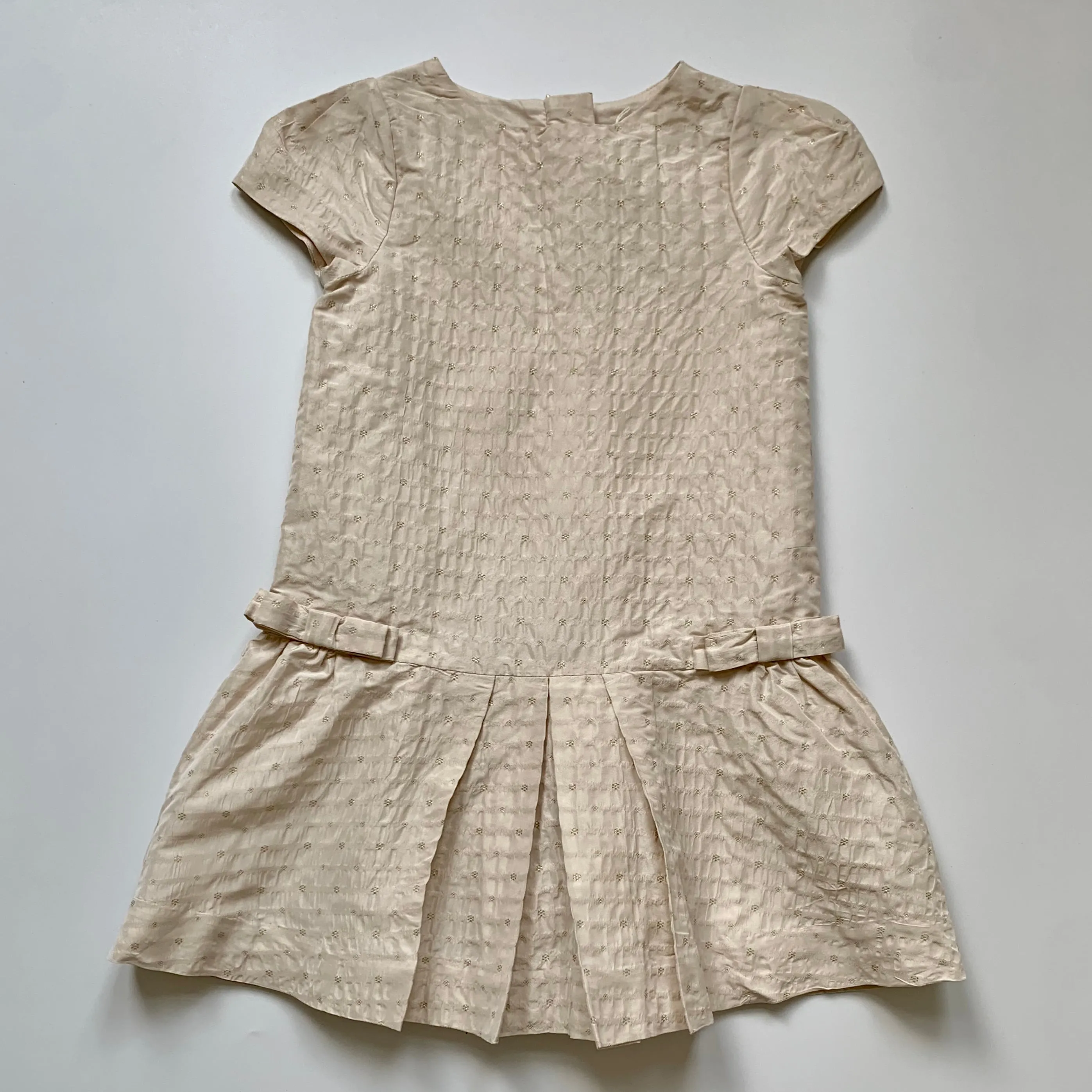 Jacadi Blush Pink And Gold Dress With Bow Detail: 5 Years