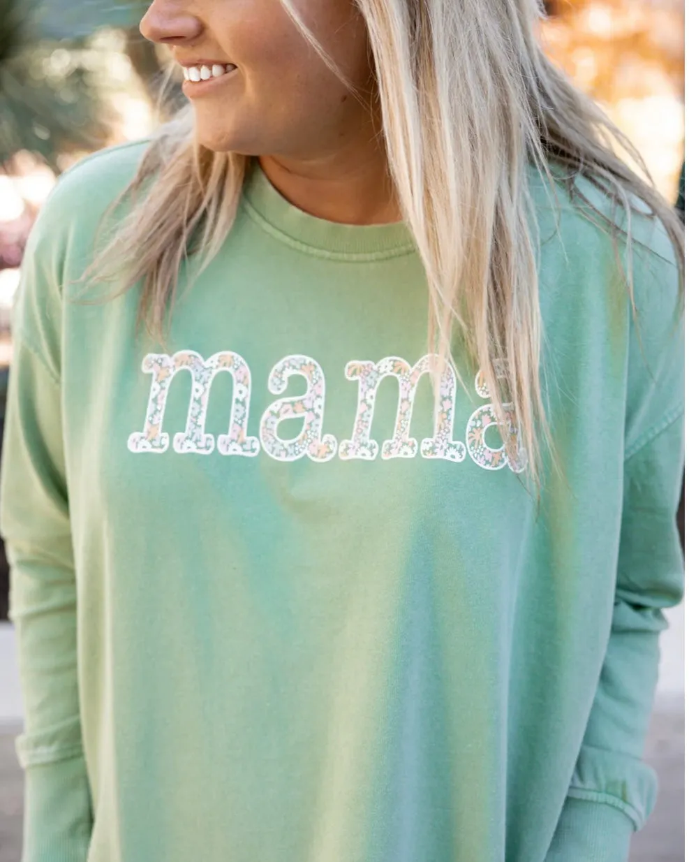 Jadelynn Brooke Mama Sweatshirt | Matcha