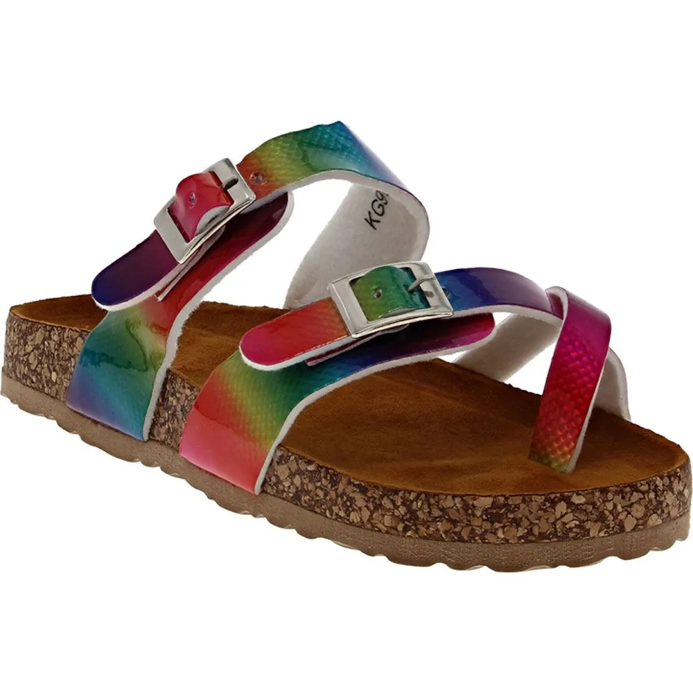 Kensie Girl 2 Buckle Thong Footbed Girls Sandals