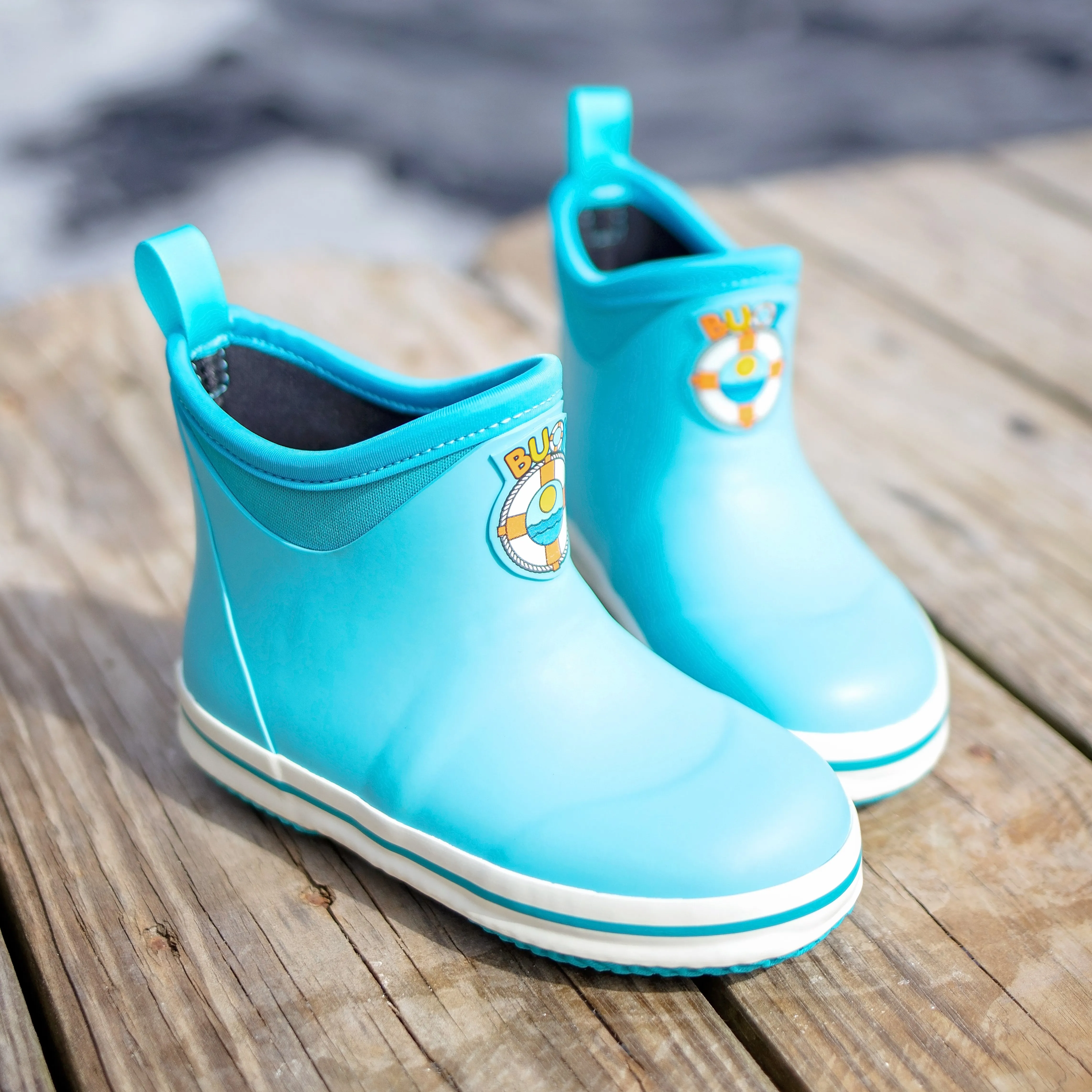 Kids Turquoise Buoy Boots