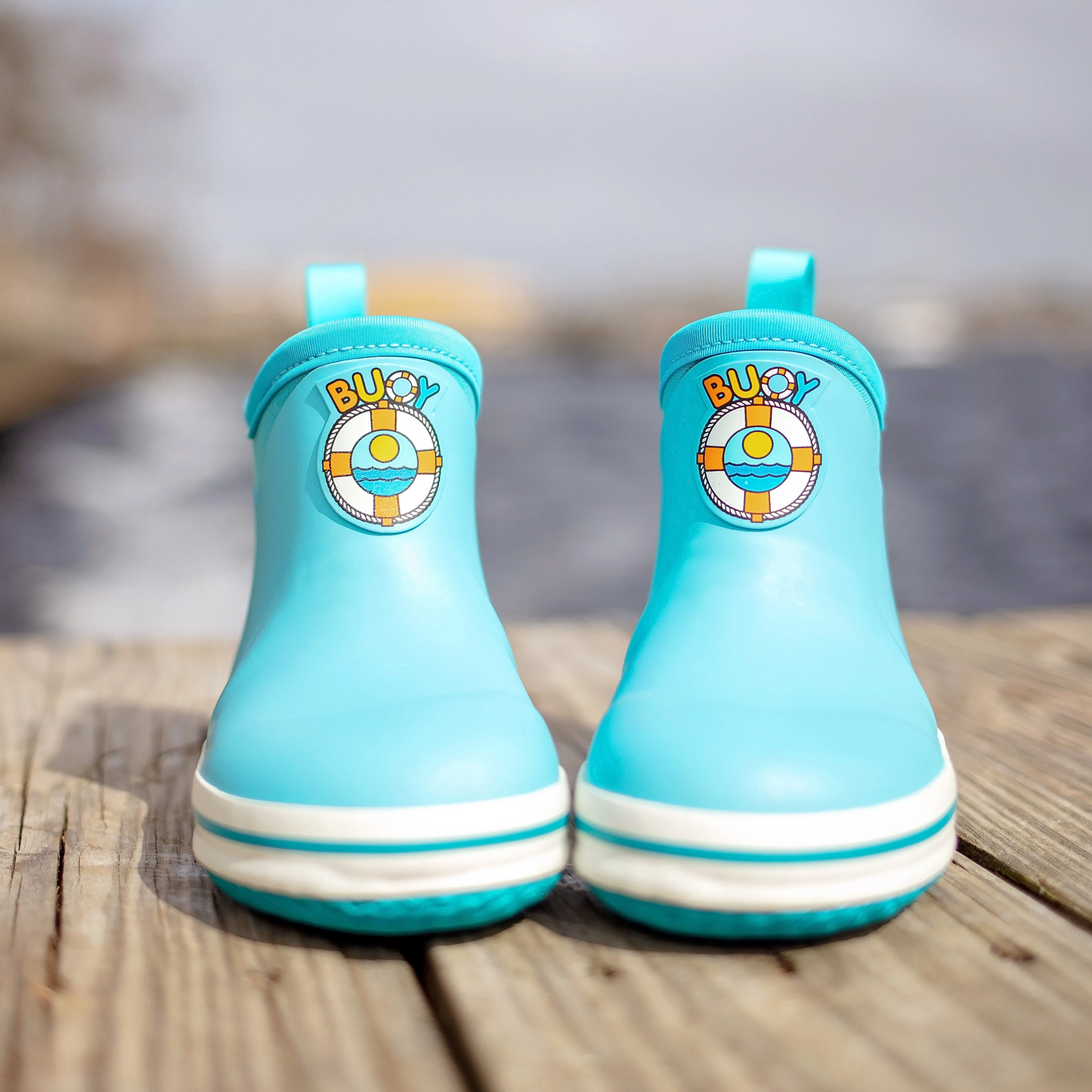 Kids Turquoise Buoy Boots