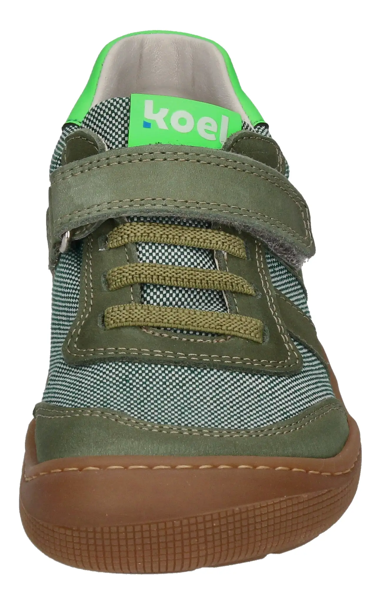 KOEL Barefoot Children's Shoes - Sneakers DYLAN II TEXTILE 501 olive