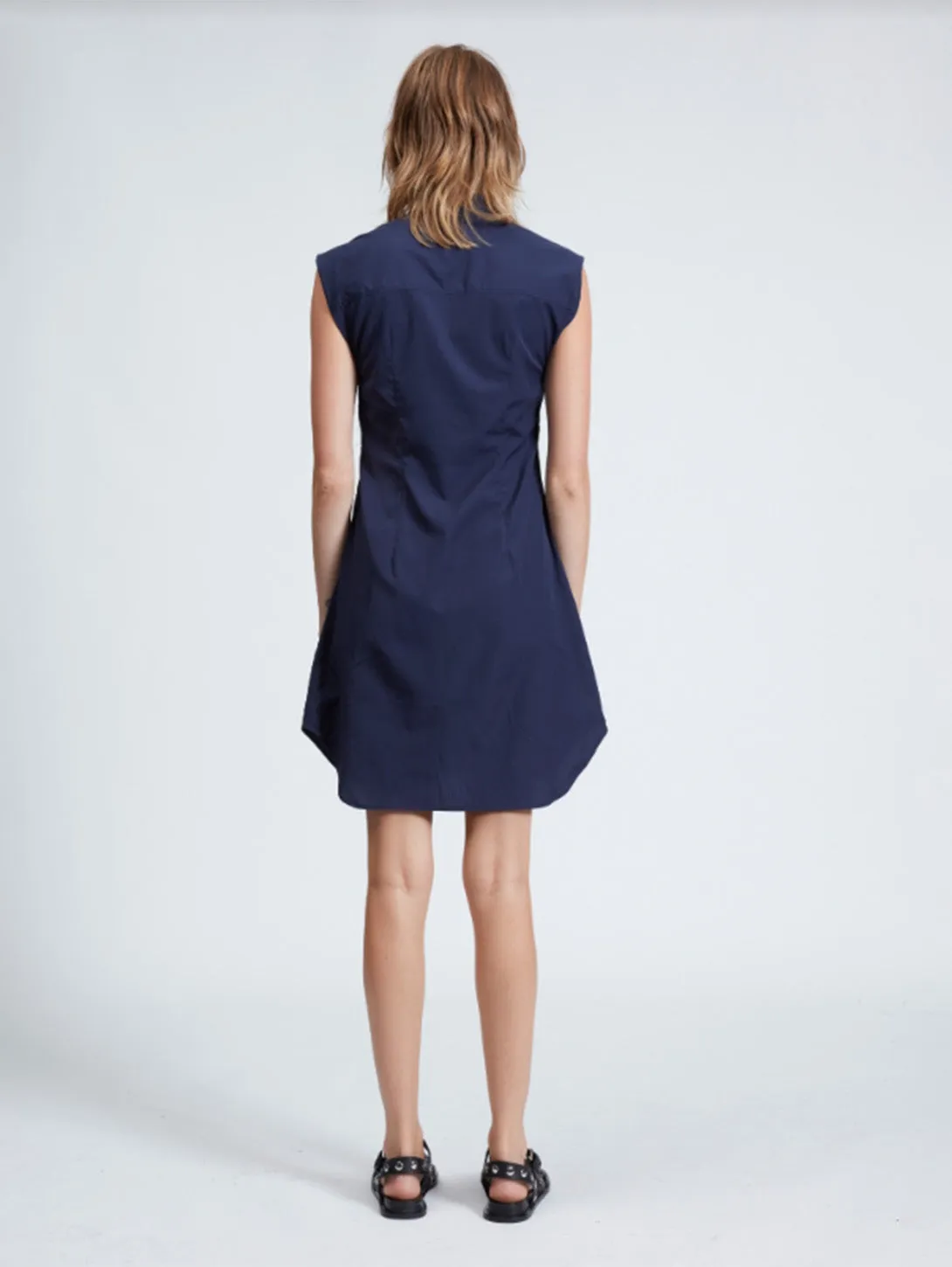 Louisa Sleeveless Dress - Navy