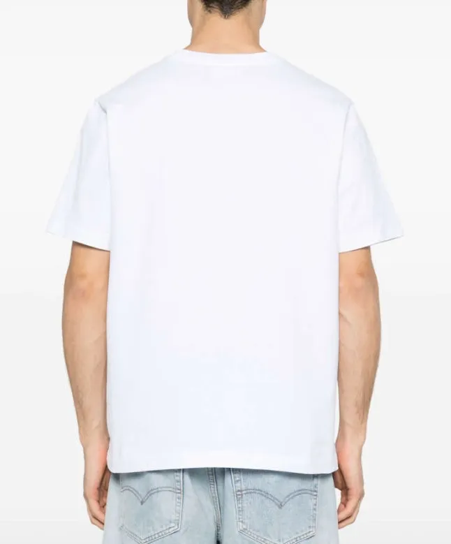 MAISON KITSUNE  |Unisex Street Style U-Neck Cotton Short Sleeves Logo