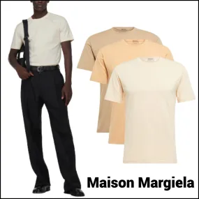 Maison Margiela  |Crew Neck Street Style Plain Cotton Short Sleeves Designers