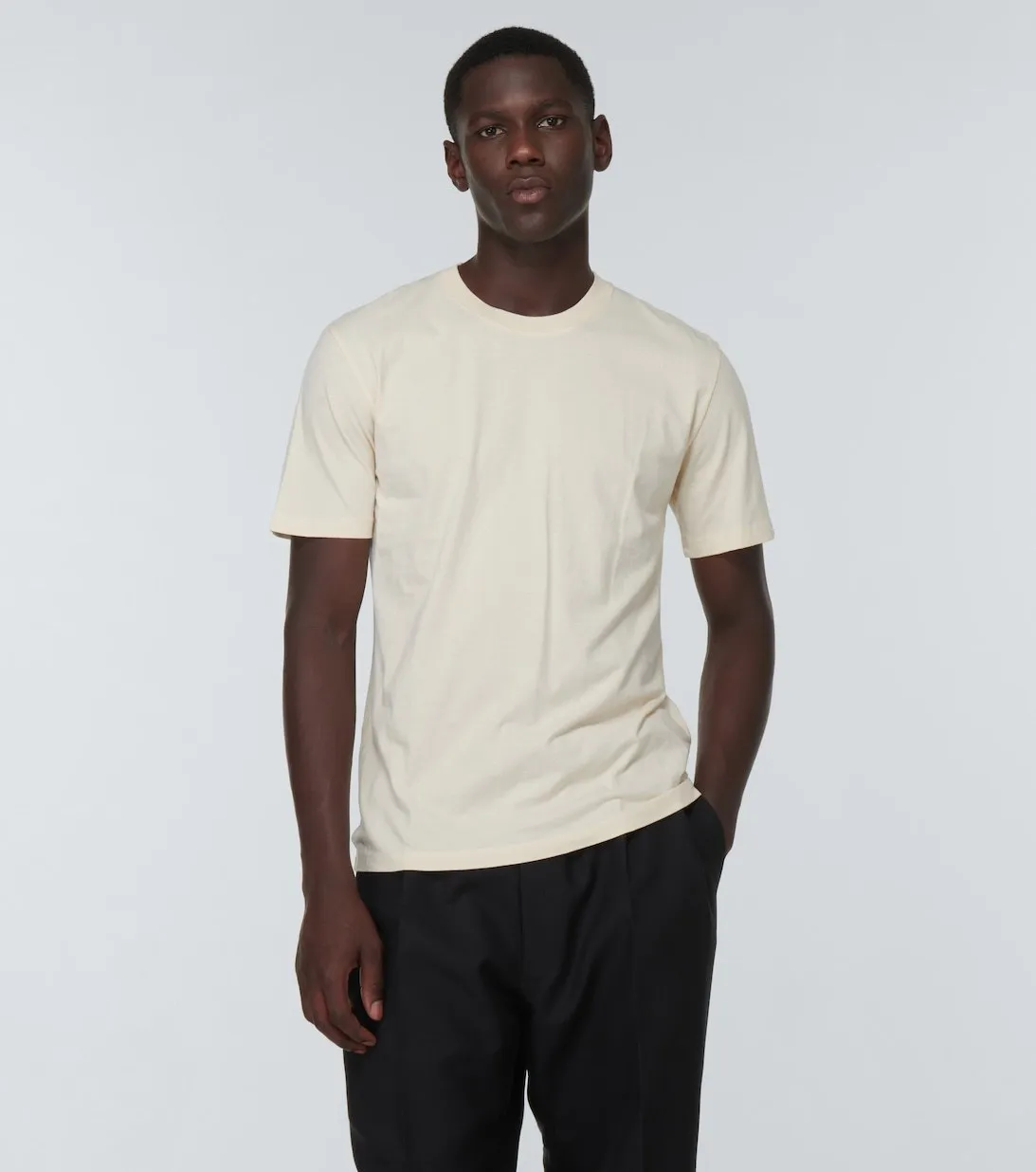 Maison Margiela  |Crew Neck Street Style Plain Cotton Short Sleeves Designers