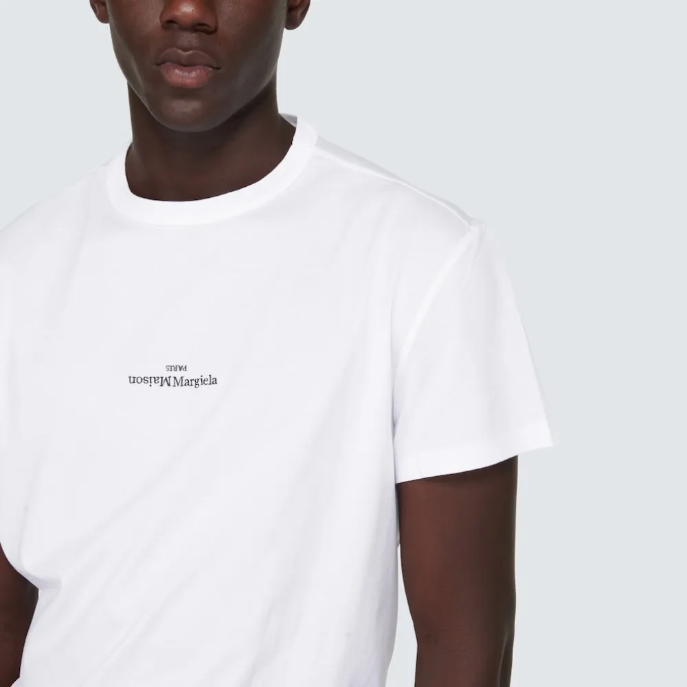 Maison Margiela  |U-Neck Cotton Short Sleeves Logo Designers T-Shirts