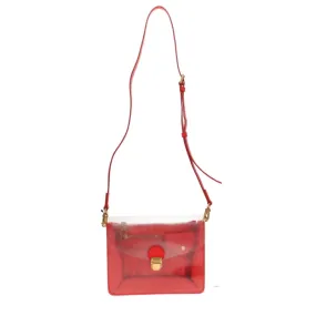 Marc By Marc Jacobs Clearly Red Leather/Perspex Crossbody Bag