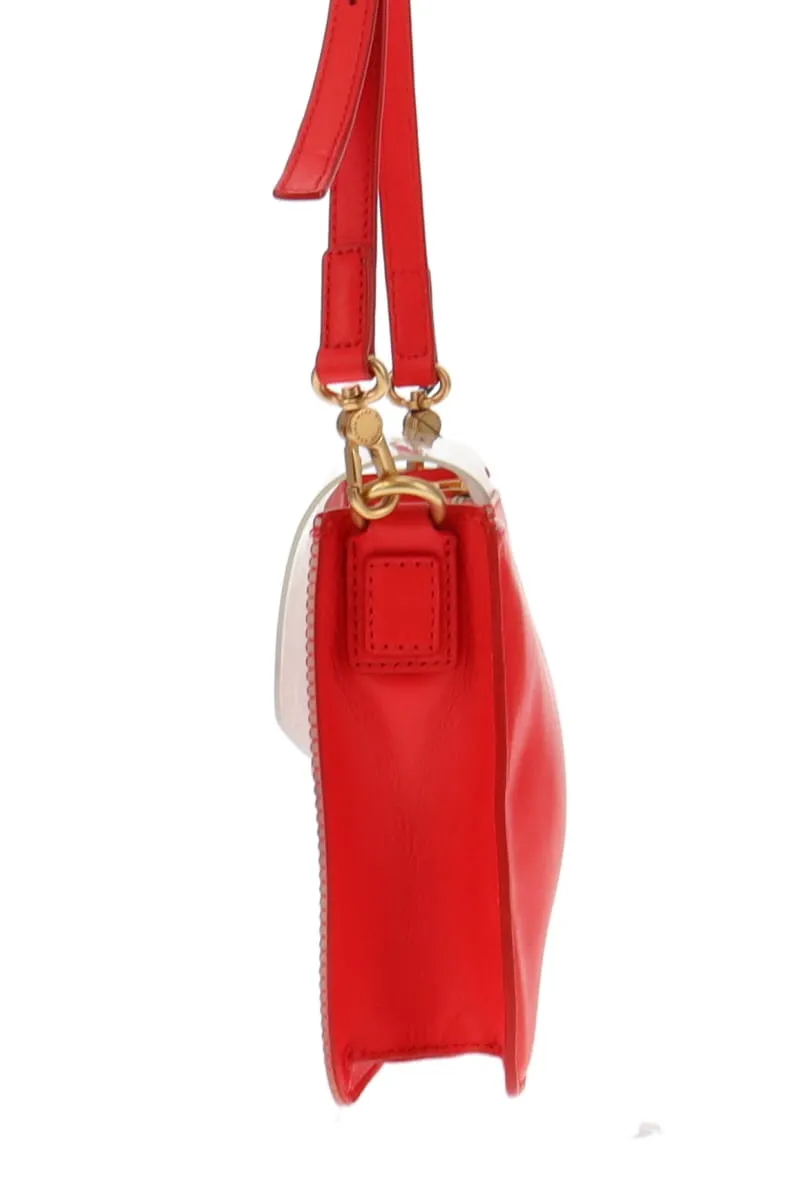 Marc By Marc Jacobs Clearly Red Leather/Perspex Crossbody Bag