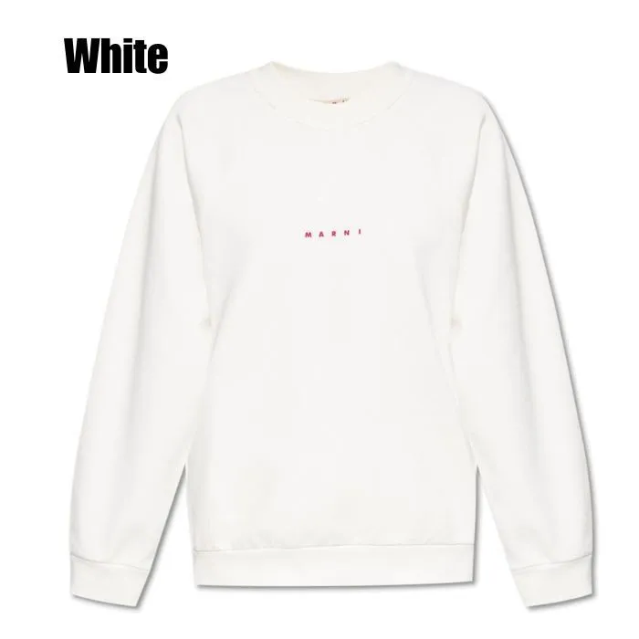 MARNI  |Green bio cotton sweatshirt with Marni logo