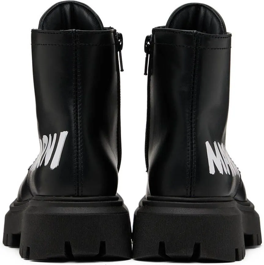 Marni Kids Black Platform Boots