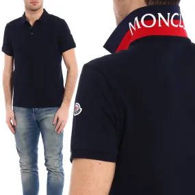 MONCLER  |Plain Cotton Short Sleeves Logo Polos