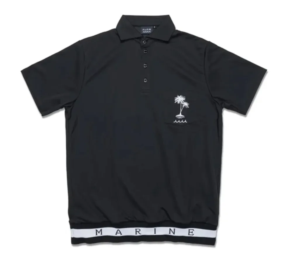 muta  |Plain Short Sleeves Logo Polos