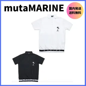 muta  |Plain Short Sleeves Logo Polos