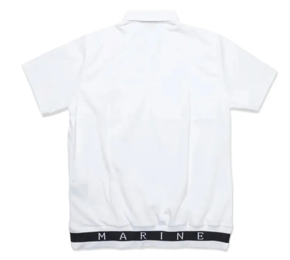 muta  |Plain Short Sleeves Logo Polos