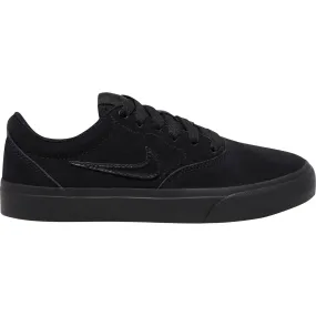 Nike SB Charge Suede (GS) Kids Skate Shoes - Black/Black-Black