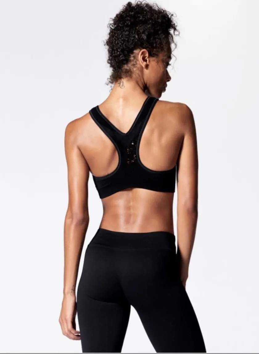 Nux Rivalry Mesh Crop Sports Bra