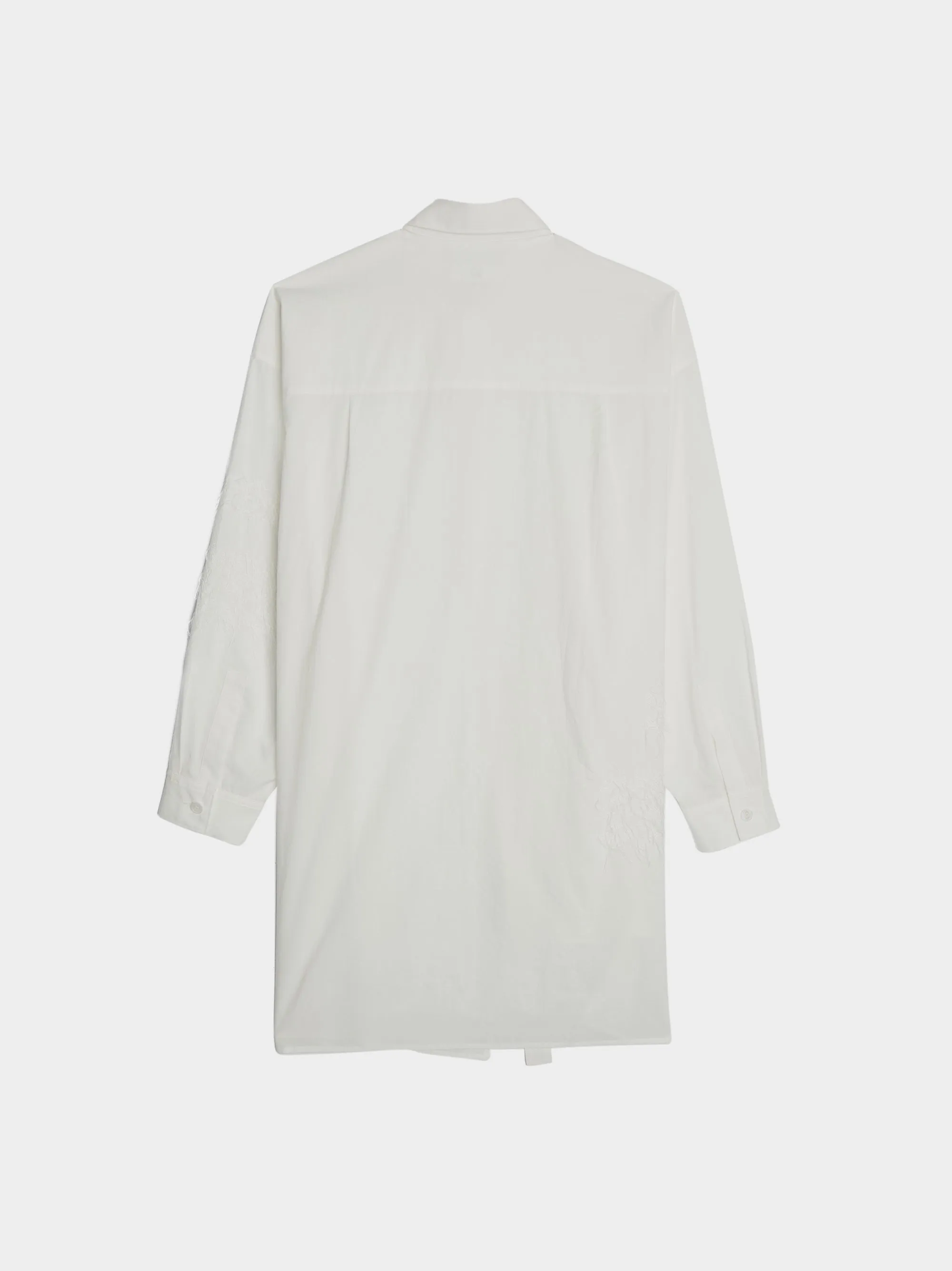 O-Detachable Front P Blouse, White