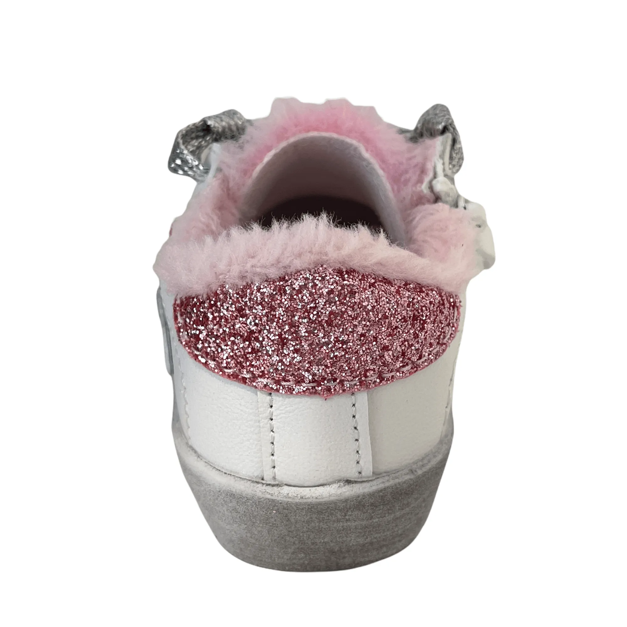 Paris Pink Fur Star Girl Sneaker