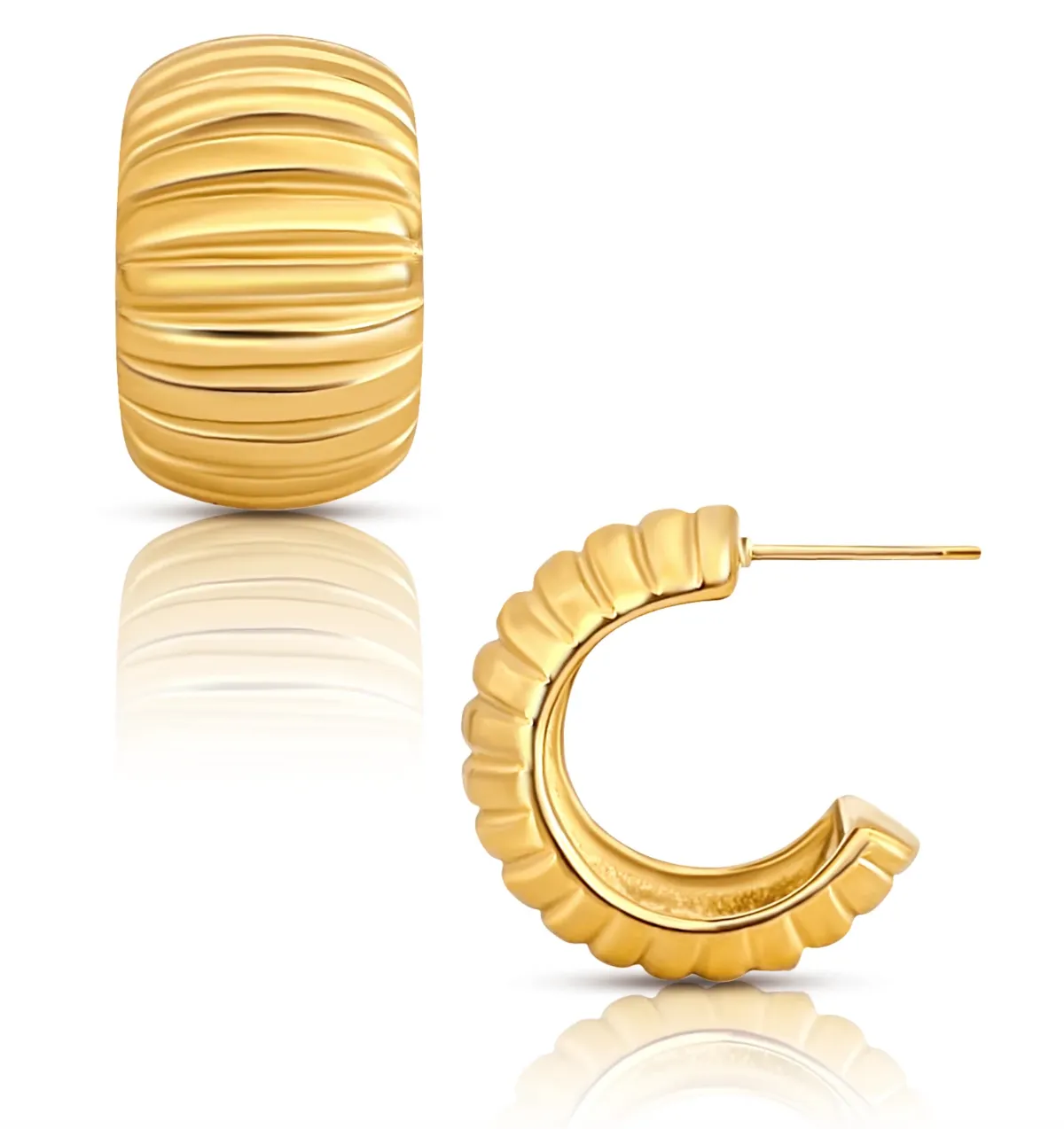 Peyton Chunky Hoop Earring