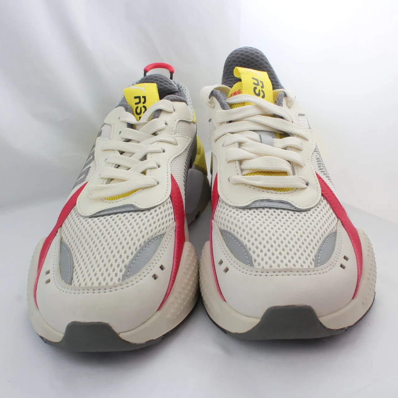 Puma RsX Bold Whisper White High Rise Red Blazing Yellow Trainers