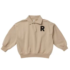 Rylee and Cru Collared Sweatshirt - Sand