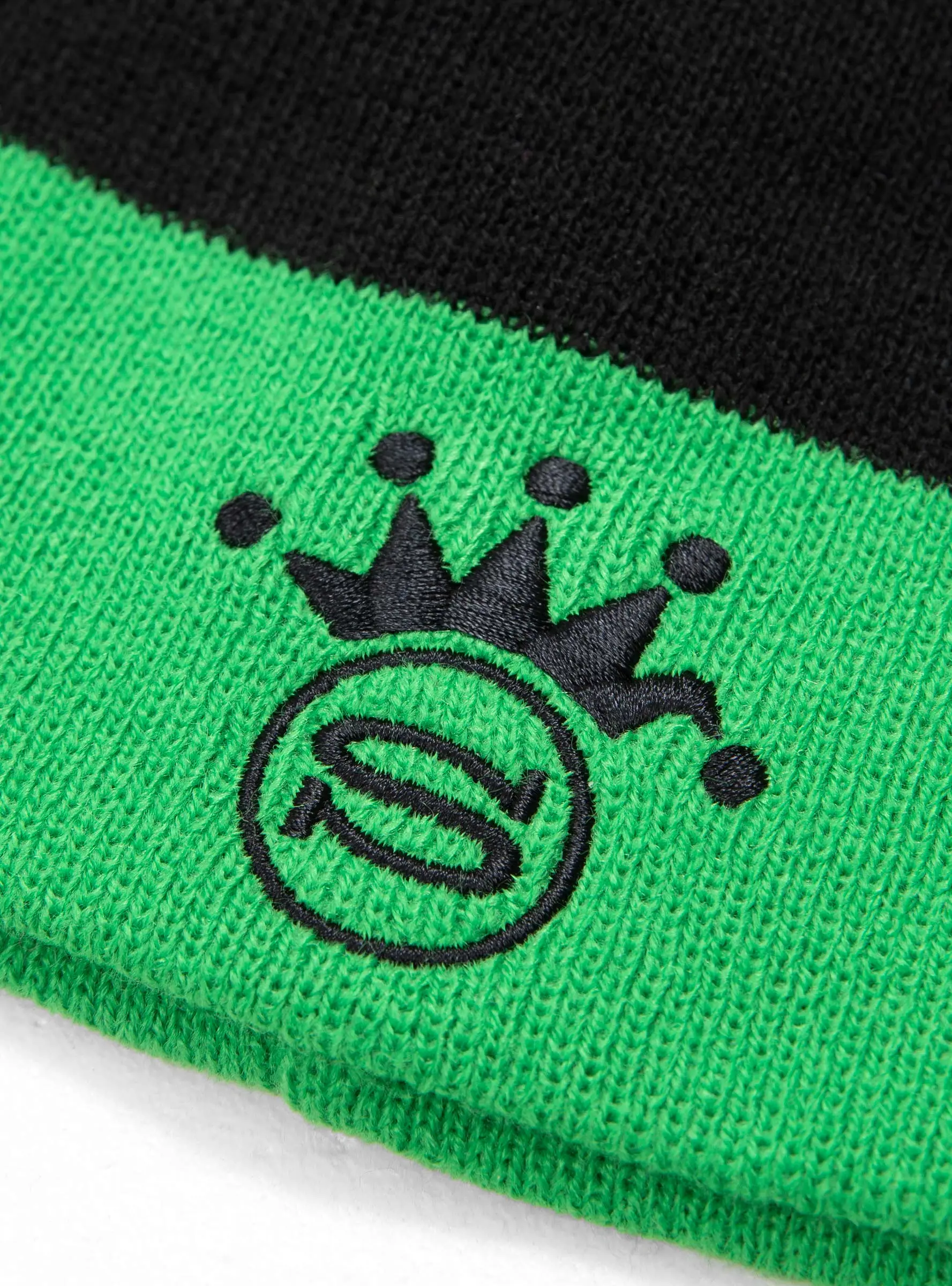 S Crown Jaquard Skullcap Black