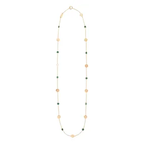 Signature Classic Necklace, Emerald, Mid-Length