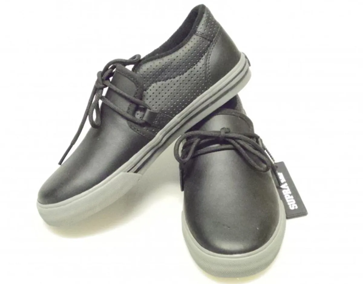 Skate Shoes Kids Supra Cuban Black / Grey