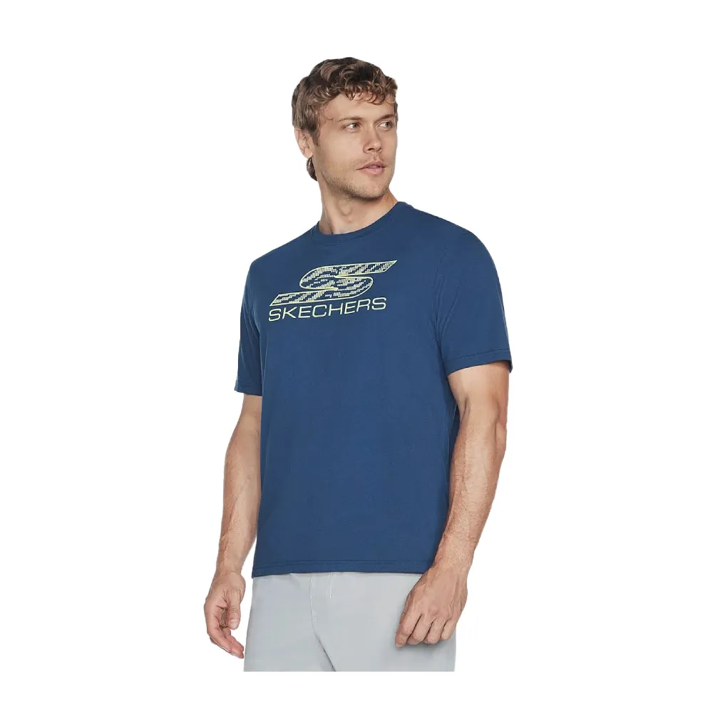 SKECHERS Men's Sports Court Tee (Blue)