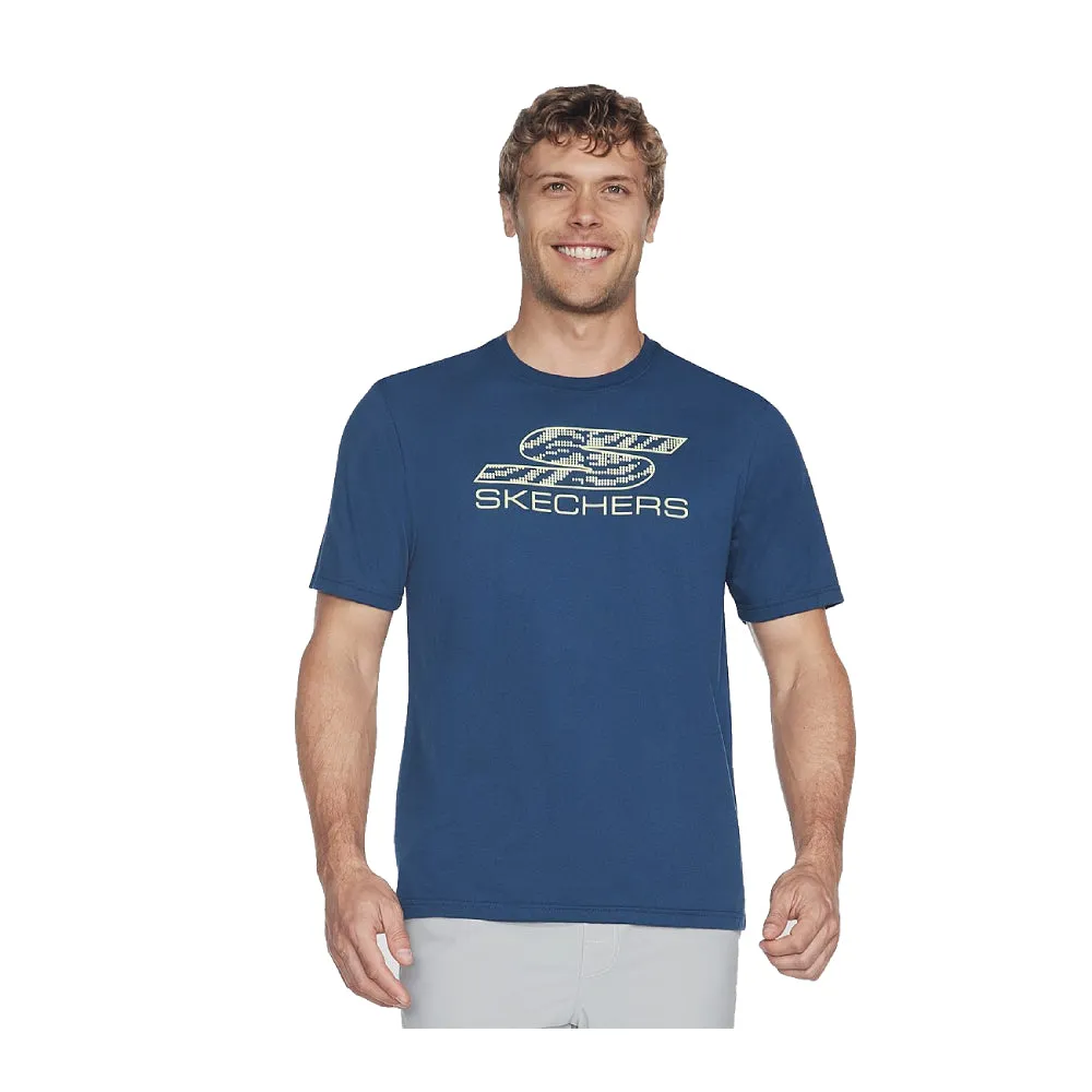 SKECHERS Men's Sports Court Tee (Blue)