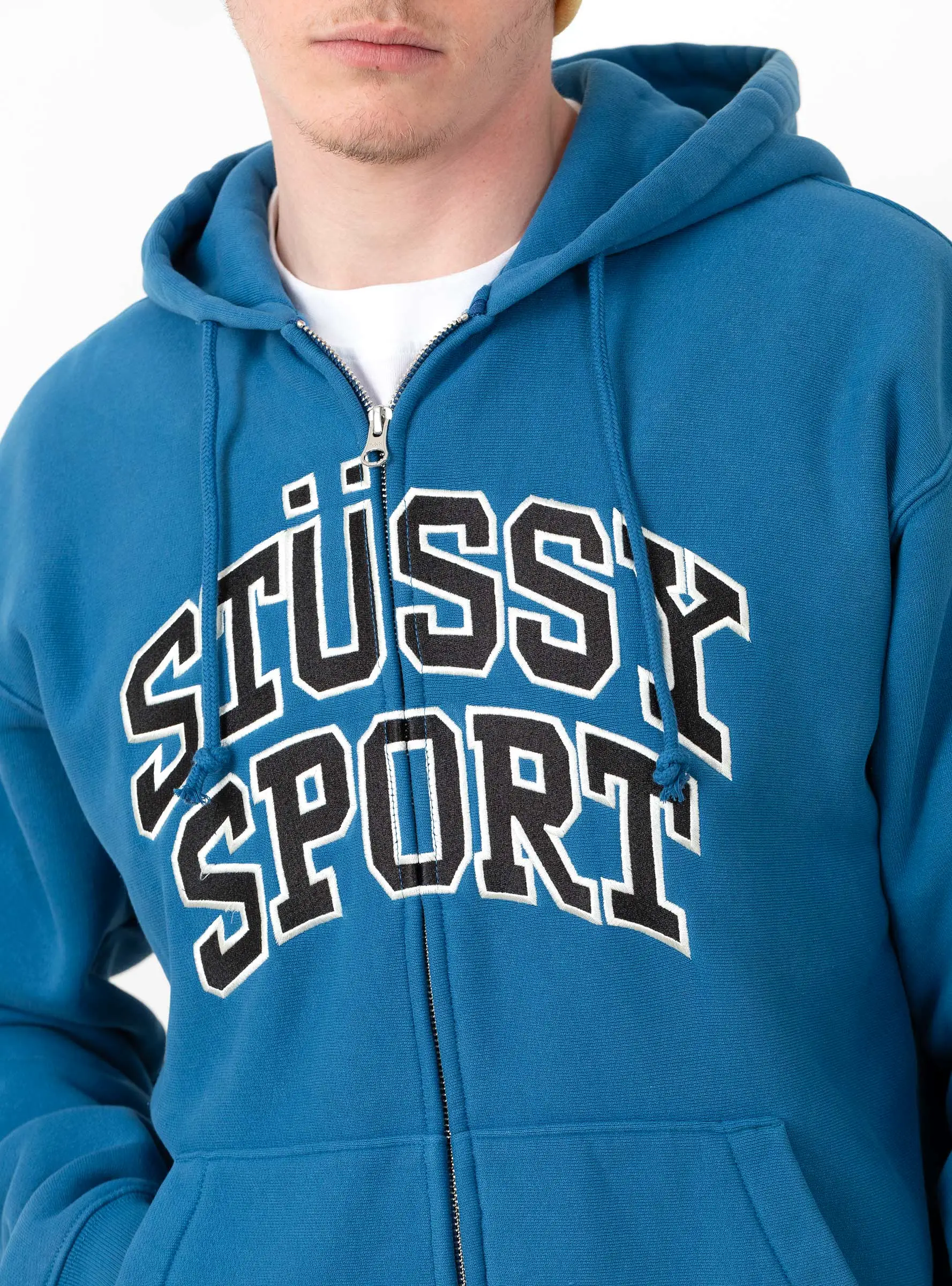 Sport Zip Hoodie Blue