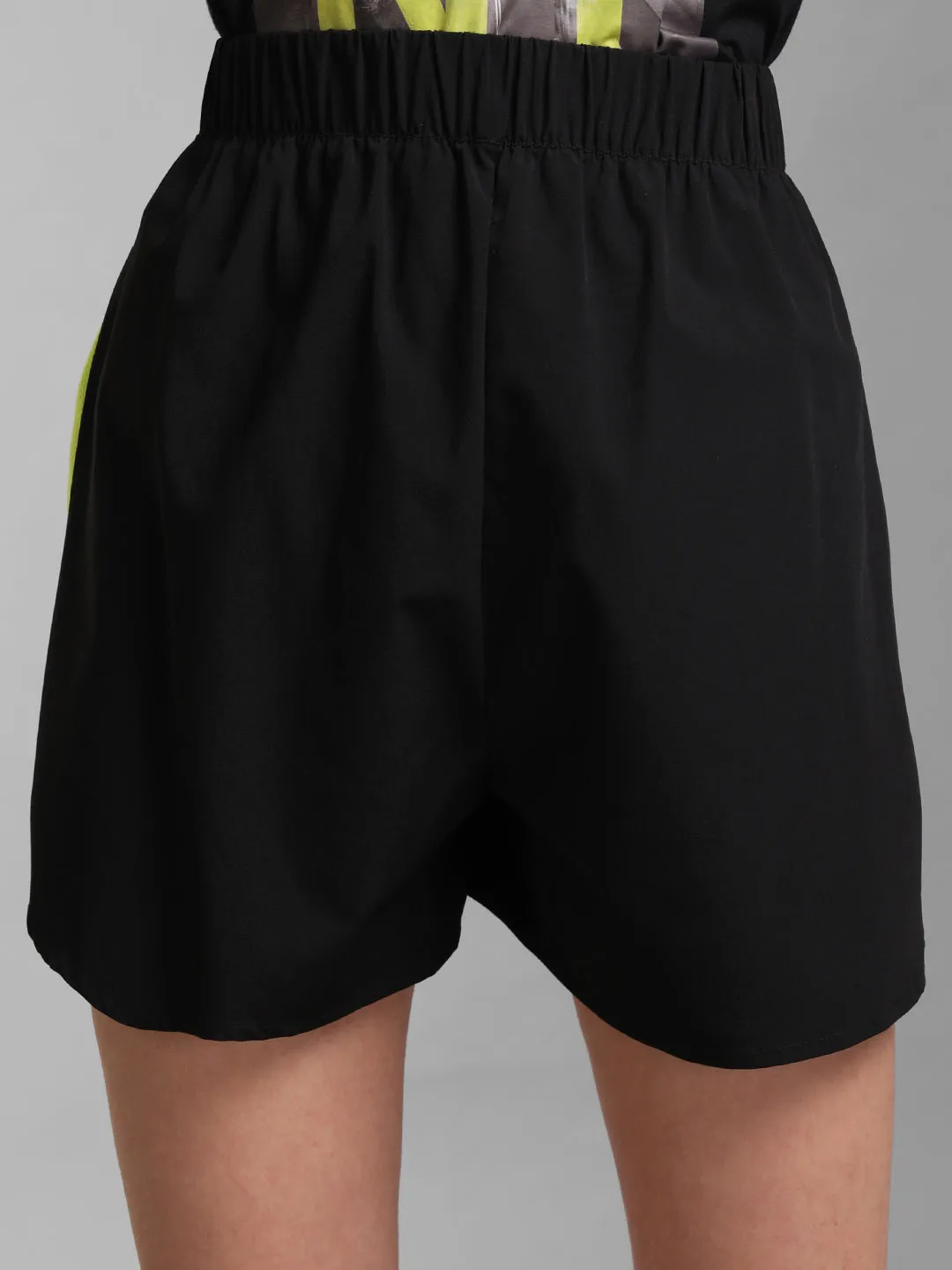 Sports Shorts With Neon Panels