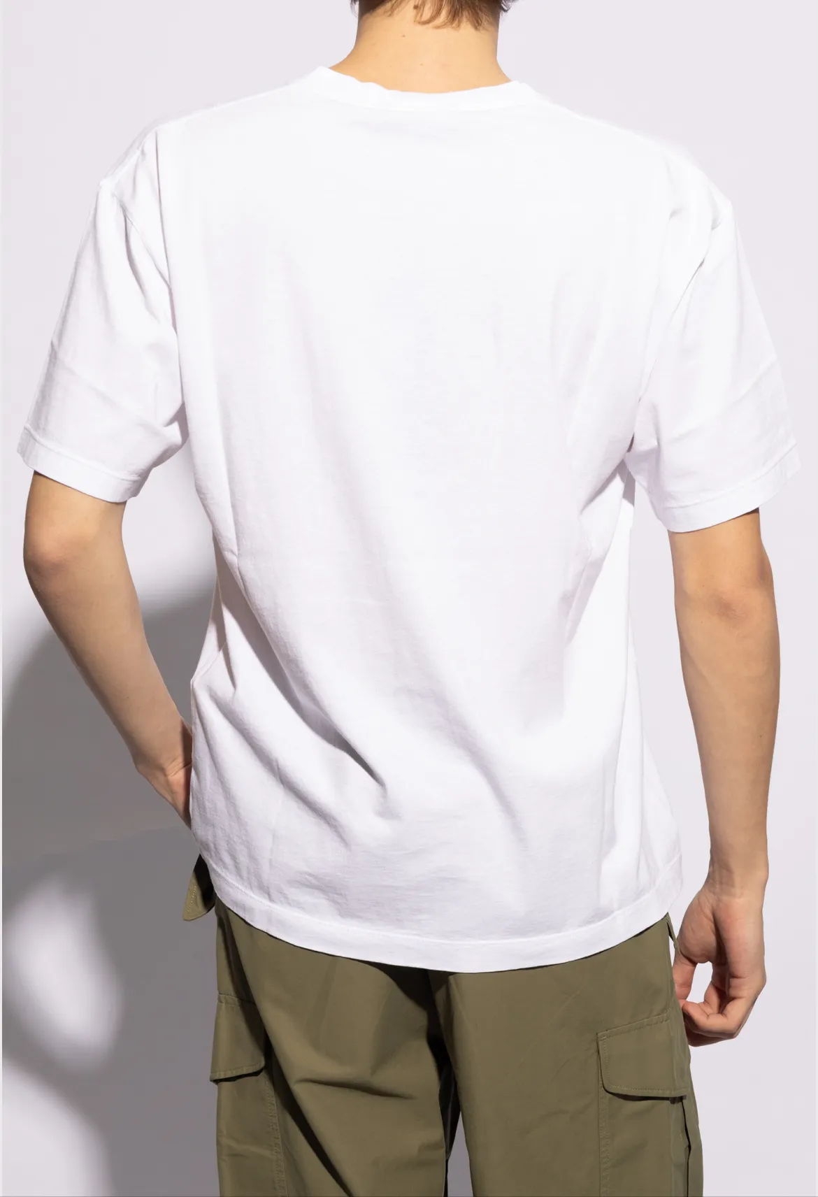 STONE ISLAND  |Crew Neck Cotton Short Sleeves Logo Crew Neck T-Shirts