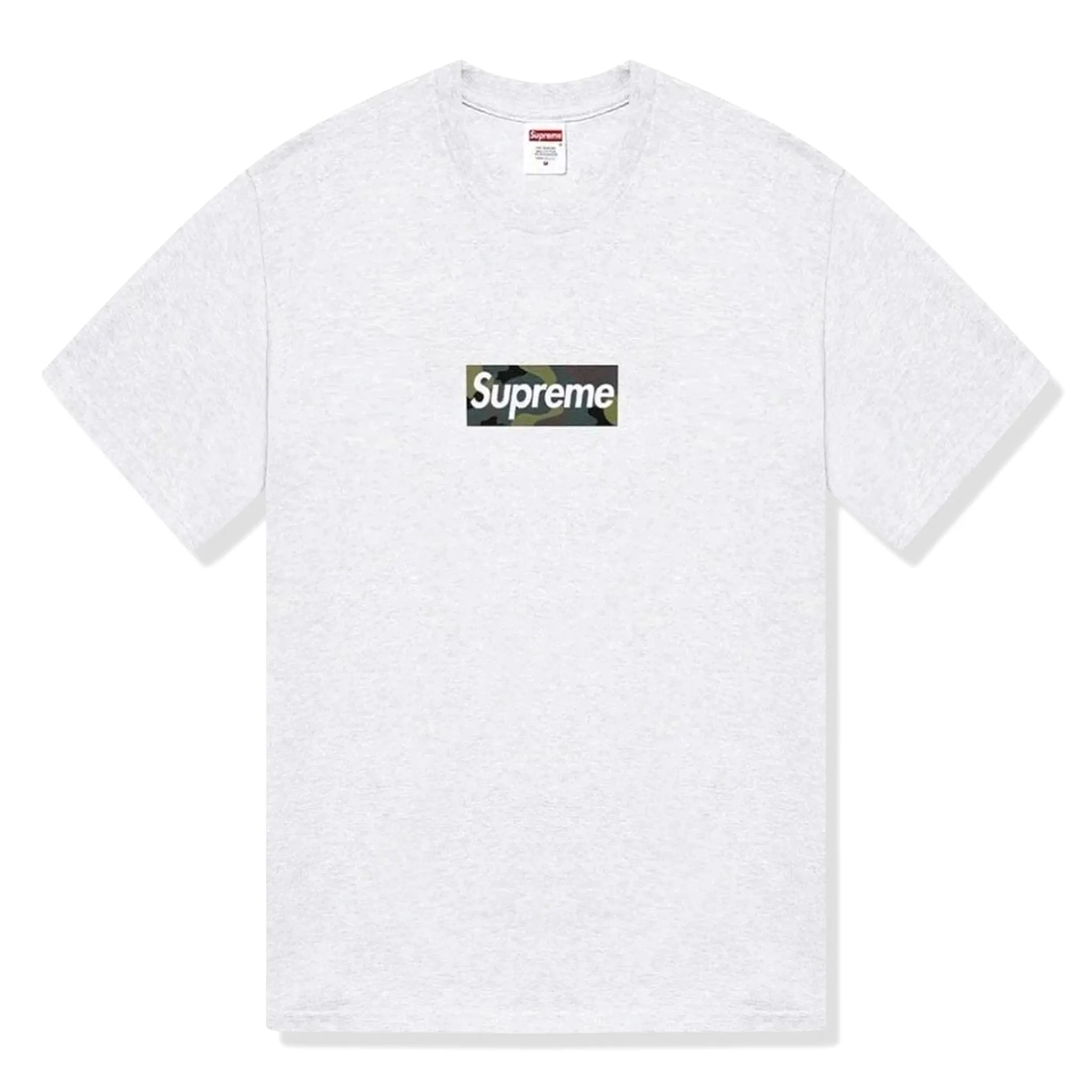 Supreme Camo Box Logo Ash Grey T Shirt (FW23)