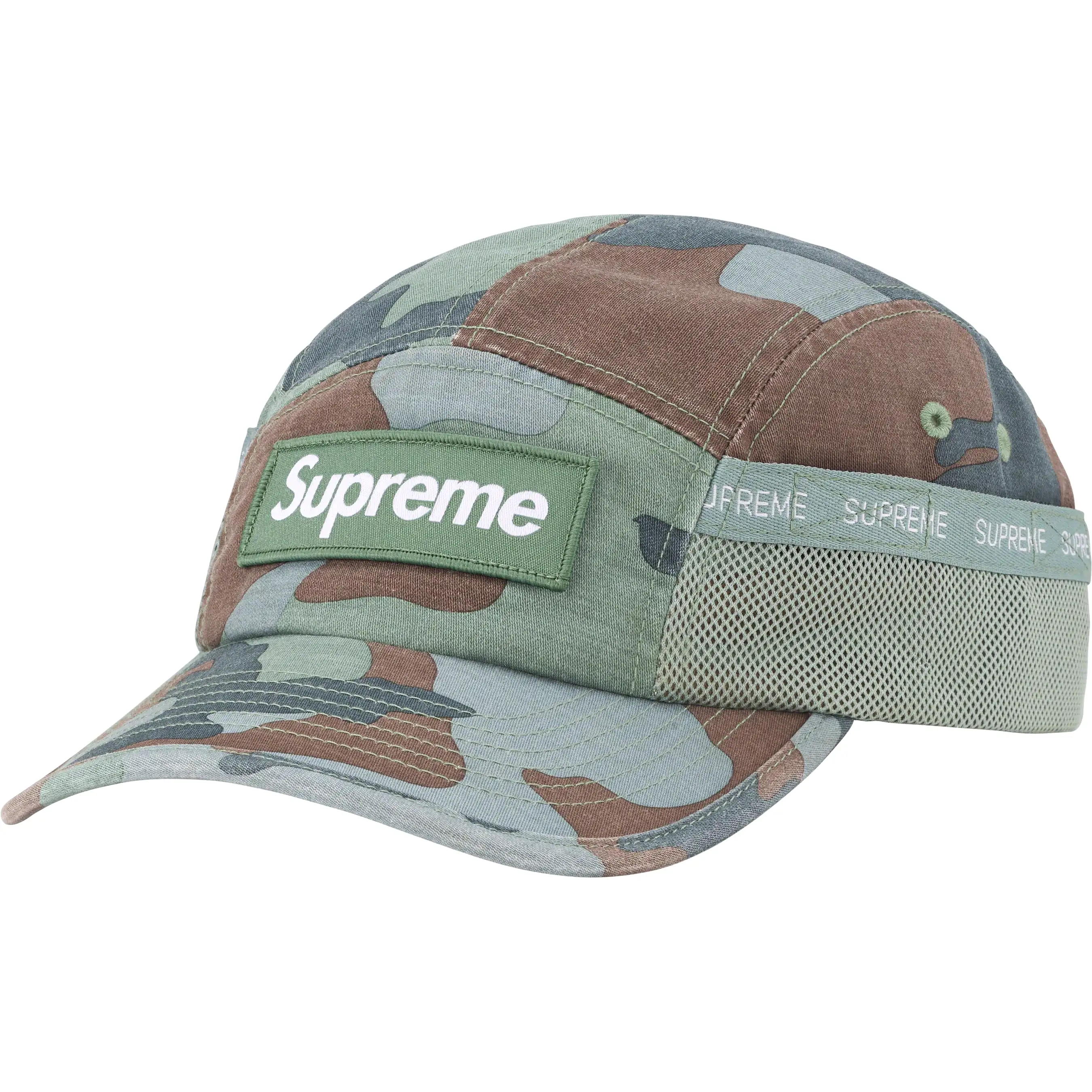 Supreme Mesh Pocket Camp Cap Camo