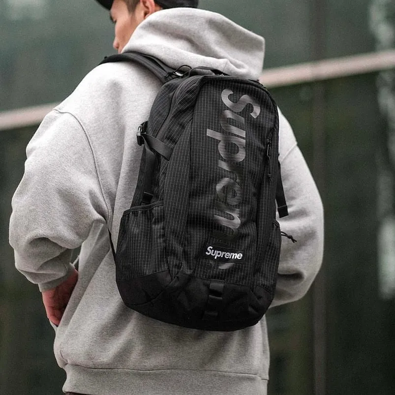 Supreme Reflective Backpack Black