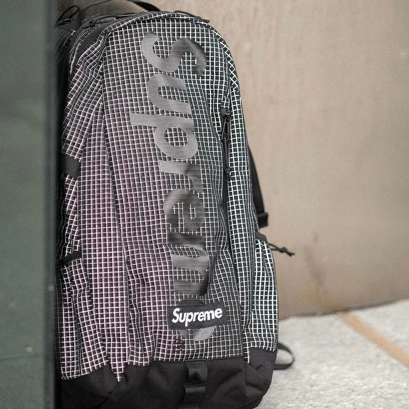 Supreme Reflective Backpack Black