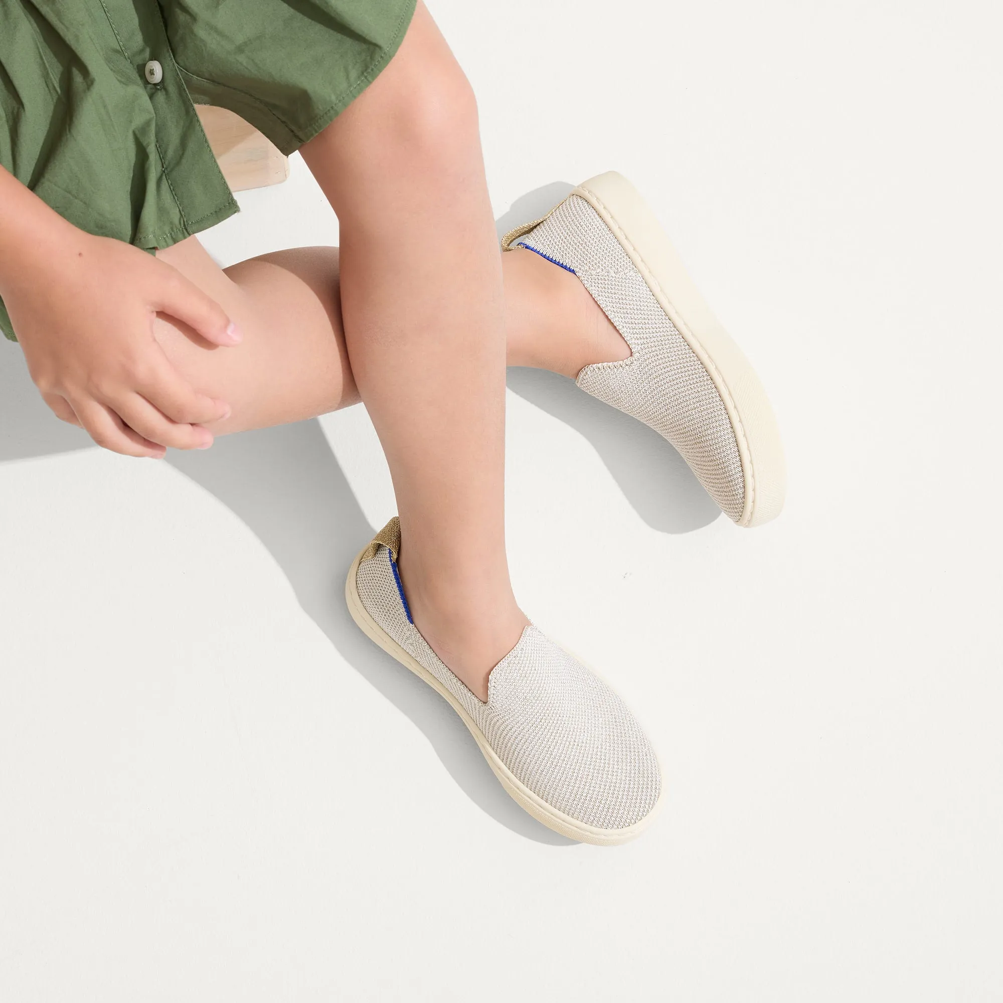 The Kids Sneaker in Diamond Twill