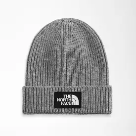 The North Face Medium Gray Heather Box Logo Beanie