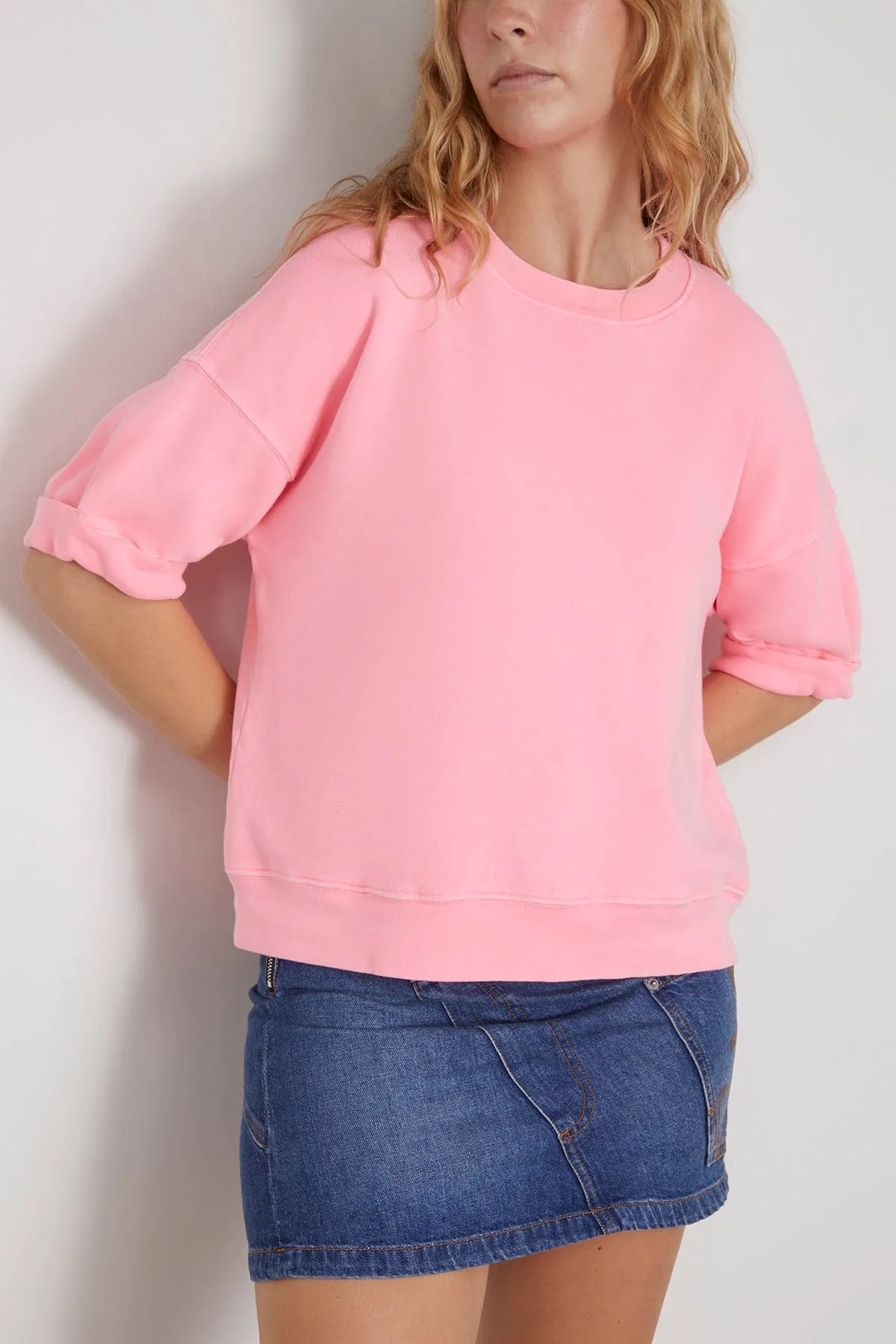 Trixie Sweatshirt in Pink Torch