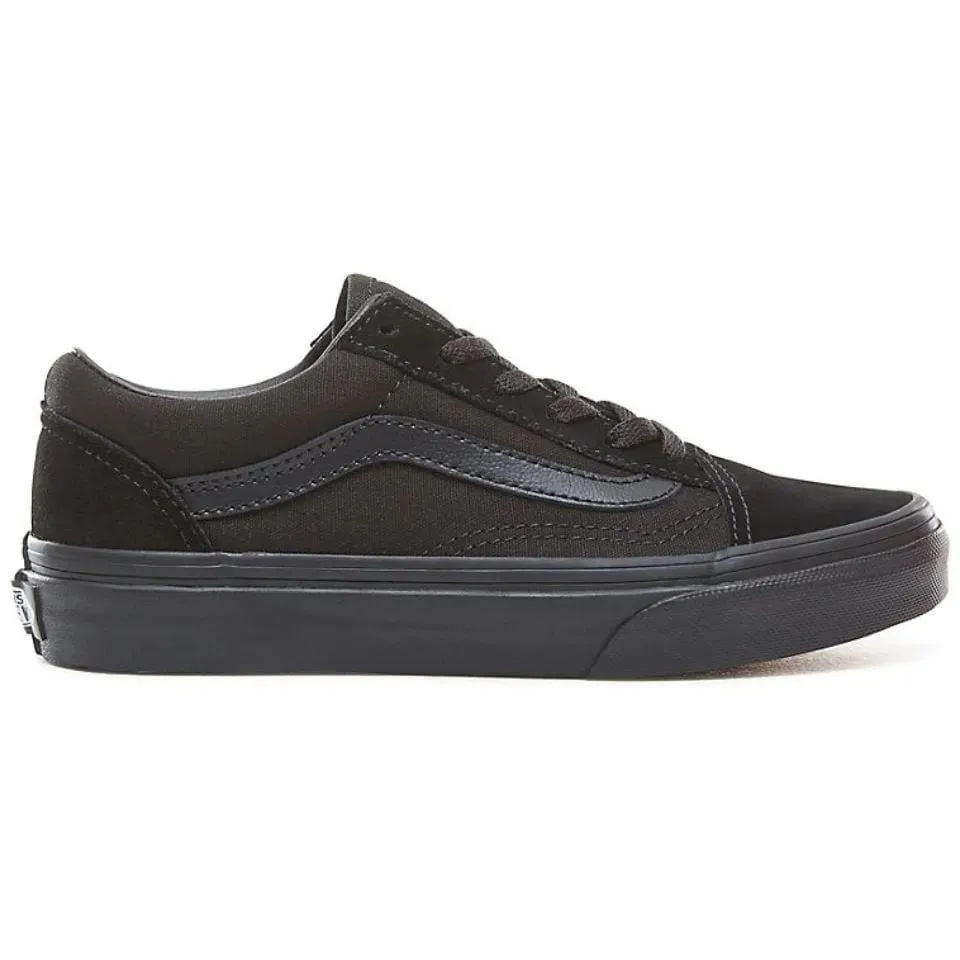 Vans Old Skool Kids Skate Shoes - Black/Black