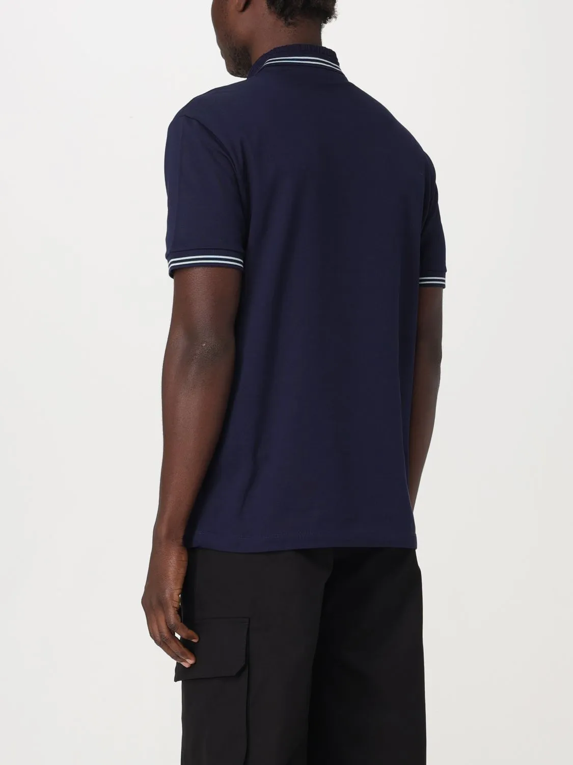 VERSACE  |Crew Neck Plain Cotton Short Sleeves Logo Luxury